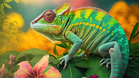  Chameleons: Masters of Disguise Hiding in Plain Sight, Often Mistaken for Living Jewels!